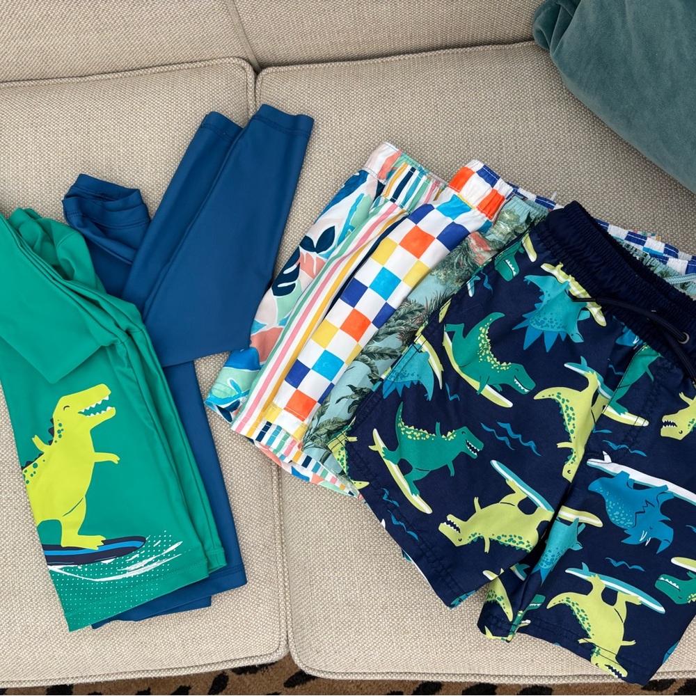 Dinosaur and Patterned Swim Shorts Collection